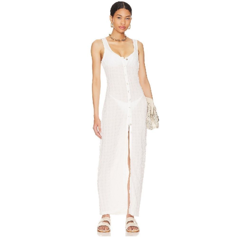 NWT Lovers & Friends LAGUNA BAY MAXI DRESS White Revolve Large